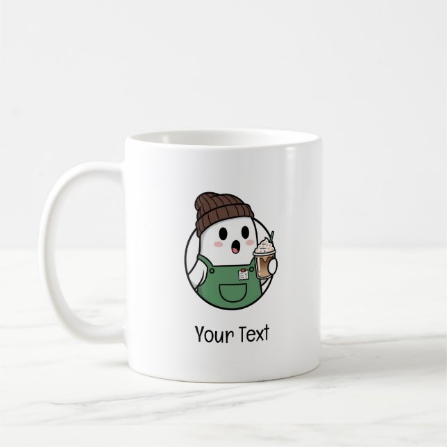 Cute Ghost Coffee Mug (Left)