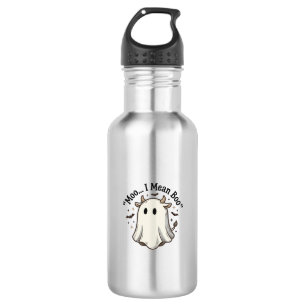 Cute Ghost Cow Halloween Moo I Mean Boo Shirt Desi 532 Ml Water Bottle