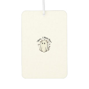 Cute Ghost Cow Halloween Moo I Mean Boo Shirt Desi Car Air Freshener