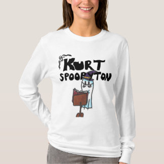 Cute Ghost Cute Spoopyton Book Wizard T-Shirt