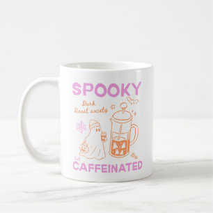 Cute Ghost Dark Roast Society Halloween Coffee Mug