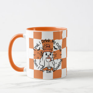 Cute Ghost Fall Pumpkin Spice Mug