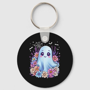 Cute Ghost Flower Halloween Costume Girl Women Spo Key Ring