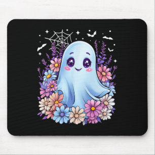 Cute Ghost Flower Halloween Costume Girl Women Spo Mouse Pad