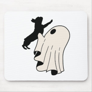Cute Ghost French Bulldog Lover Mouse Pad