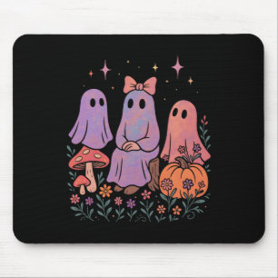 Cute Ghost Friends Shirt Pastel Spooky Halloween M Mouse Pad