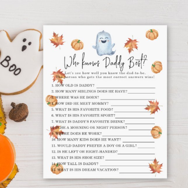 Cute ghost -  Game Who knows DADDY best (Creator Uploaded)