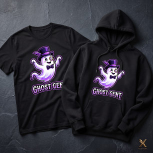 Cute Ghost Gent Halloween Hoodie