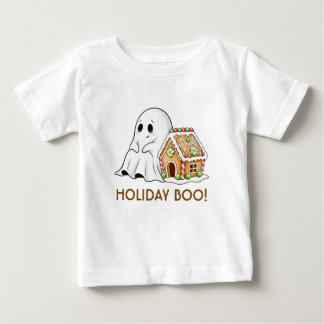 Cute Ghost & Gingerbread House Kids Baby T-Shirt