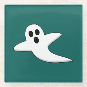 Cute Ghost Glass Coaster