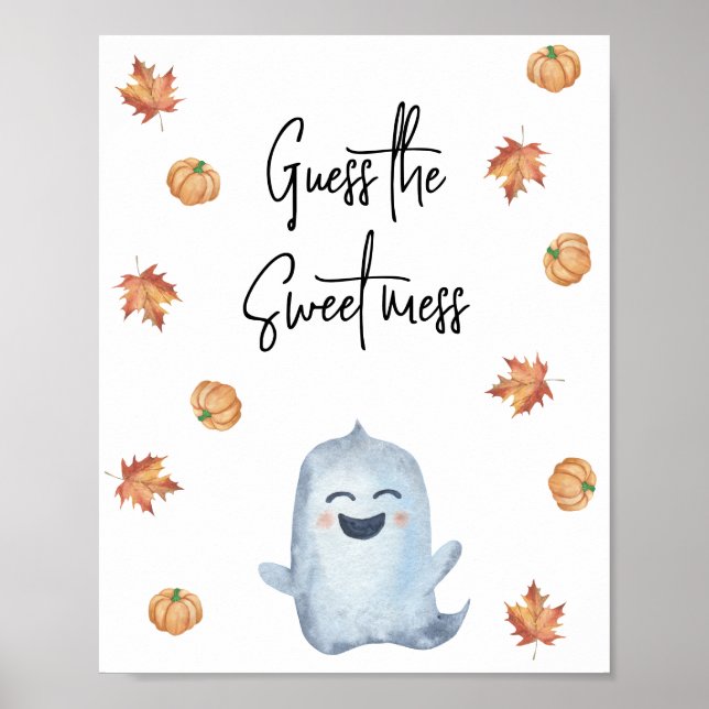 Cute ghost - Guess the sweet mess Poster (Front)