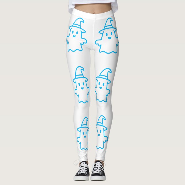 Cute ghost - Hallowee Leggings (Front)