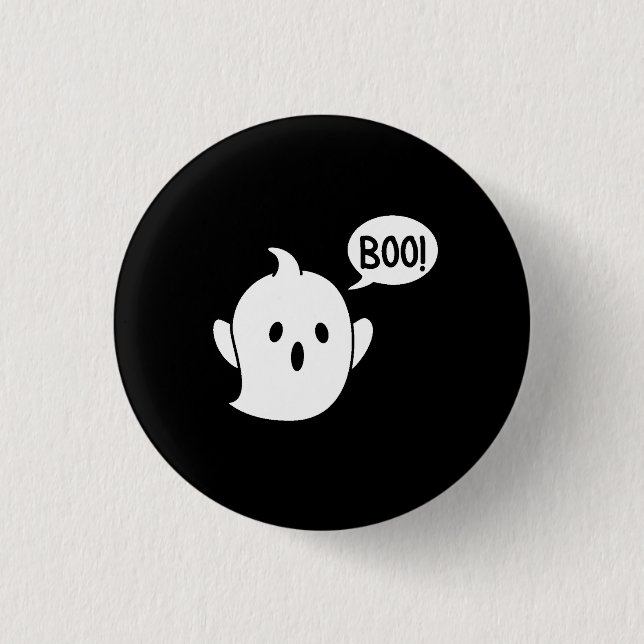 Cute Ghost Halloween 3 Cm Round Badge (Front)