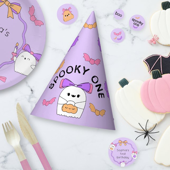 Cute Ghost Halloween Birthday Party Hat (Creator Uploaded)