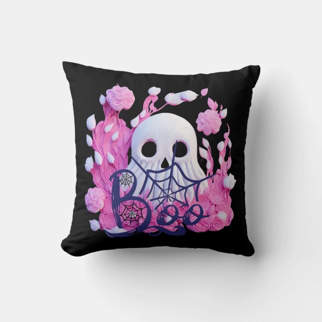 cute ghost Halloween boo pack  Cushion (Front)
