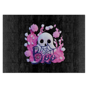 cute ghost Halloween boo pack  Cutting Board