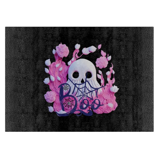 cute ghost Halloween boo pack  Cutting Board (Front)