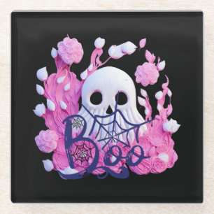 cute ghost Halloween boo pack Glass Coaster