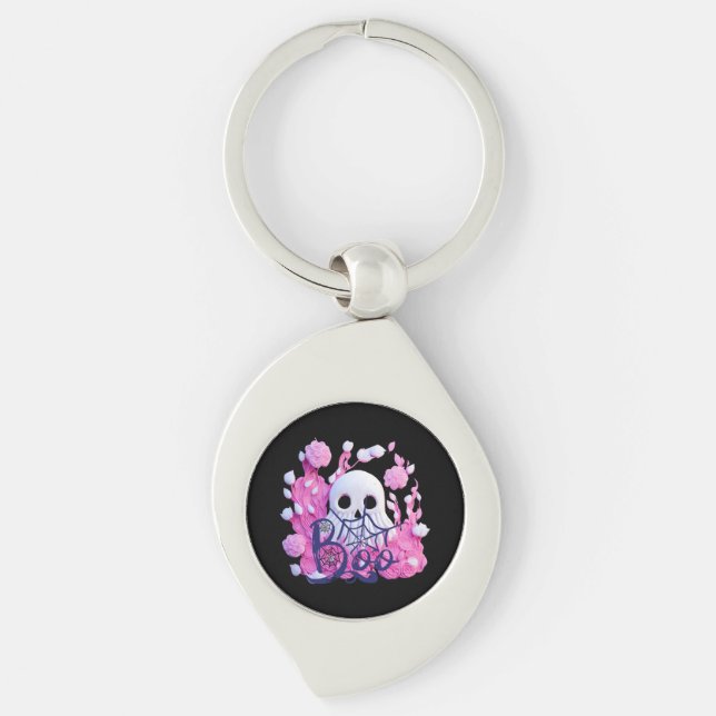 cute ghost Halloween boo pack  Key Ring (Front)