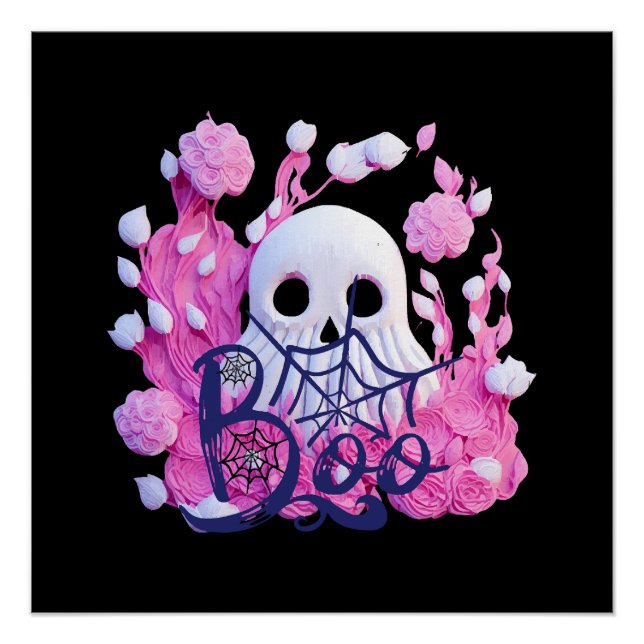 cute ghost Halloween boo pack  Poster (Front)