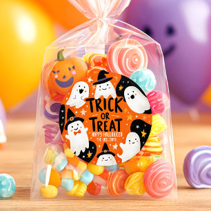 Cute Ghost Halloween Classic Round Sticker