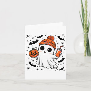 Cute Ghost Halloween Costume Toddler Kids Boys Gir Card
