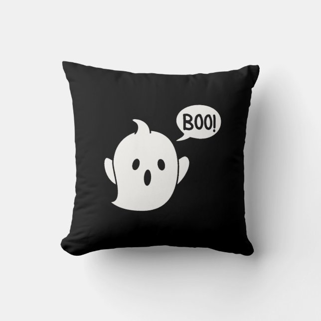 Cute Ghost Halloween Cushion (Front)