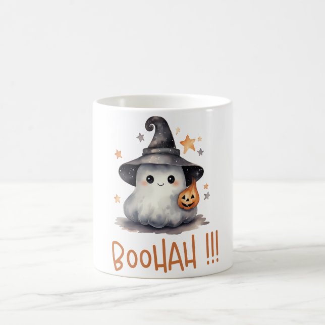 Cute Ghost Halloween Gift Spooky Season Coffee Mug (Center)