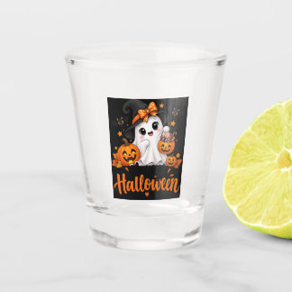 Cute Ghost Halloween – Happy Halloween Pumpk Shot Glass