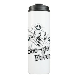 Cute Ghost Halloween Music Thermal Tumbler