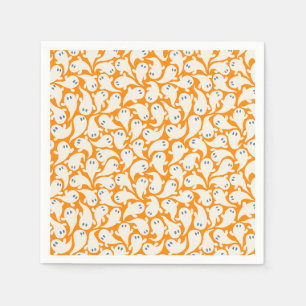Cute Ghost Halloween paper napkins. Spooky Ghost Napkin