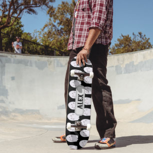 Cute Ghost Halloween Personalise Skateboard