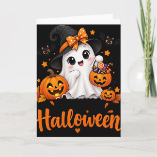 Cute Ghost Halloween Shirt – Happy Halloween Pumpk Card