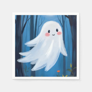 Cute Ghost Halloween Spooky Napkin