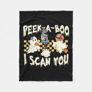 Cute Ghost Halloween Spooky Season Fleece Blanket