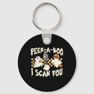 Cute Ghost Halloween Spooky Season Key Ring