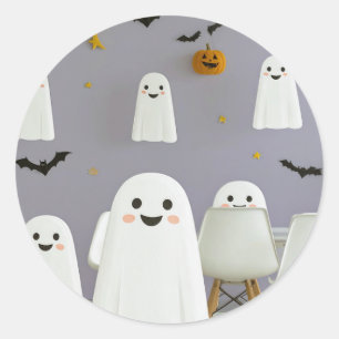 Cute Ghost Halloween Sticker