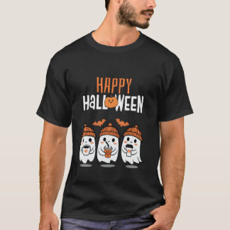 Cute Ghost Halloween T-Shirt 🎃👻