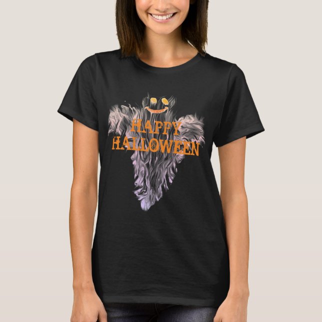 Cute Ghost Halloween T-Shirt (Front)
