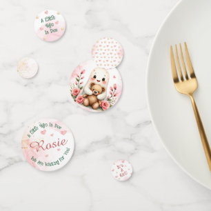 Cute Ghost Halloween Themed Fall Girls Baby Shower Confetti