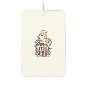 Cute Ghost Halloween Vintage Spooky Shirt_1 Car Air Freshener