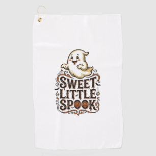 Cute Ghost Halloween Vintage Spooky Shirt_1 Golf Towel