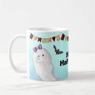 Cute Ghost Happy Halloween Coffee Mug