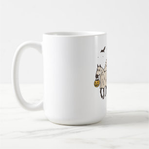 Cute Ghost Horses Halloween Trick or Treat Coffee Mug
