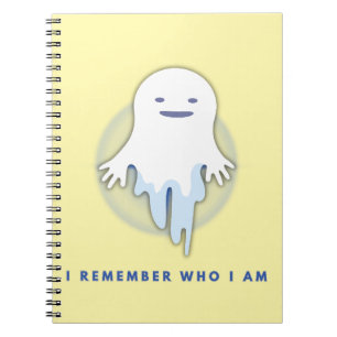 Cute Ghost – I Remember Who I Am Gift Notebook