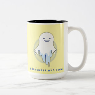 Cute Ghost – I Remember Who I Am Gift Two-Tone Coffee Mug