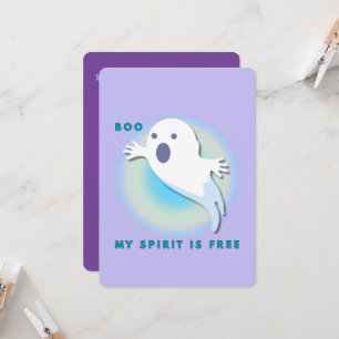 Cute Ghost – I Remember Who I Am Invitation