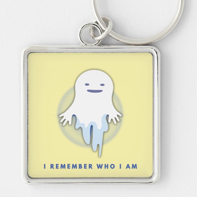 Cute Ghost – I Remember Who I Am Key Ring (Front)
