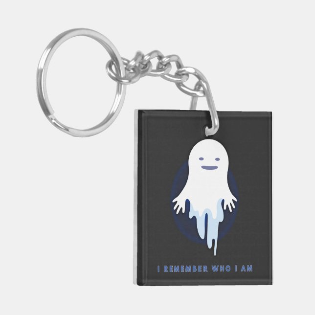 Cute Ghost – I Remember Who I Am Key Ring (Front Left)