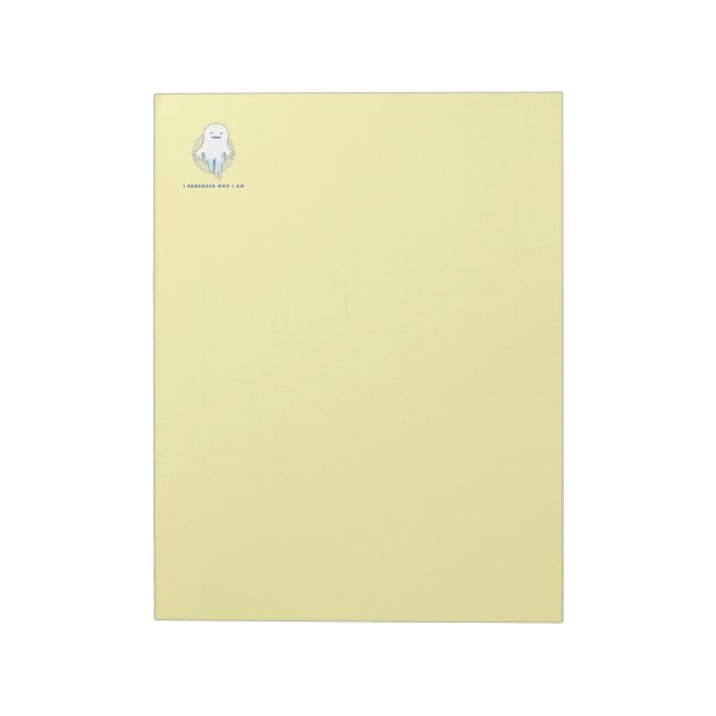 Cute Ghost – I Remember Who I Am  Notepad (Rotated)